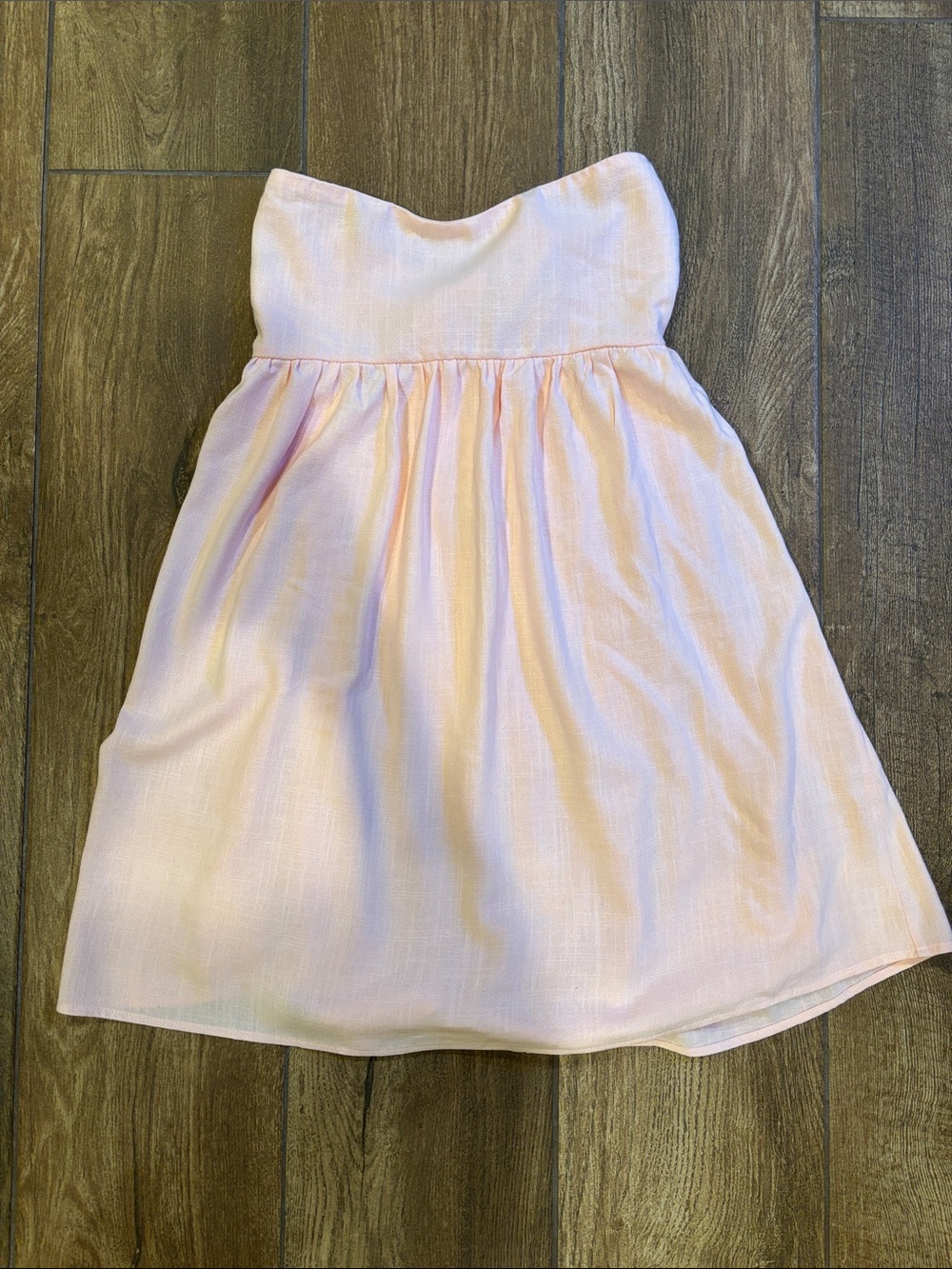 PacSun Strapless Light Pink Summer Dress